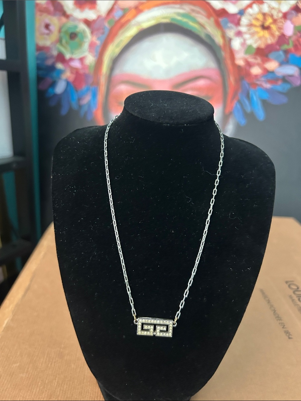 Givenchy vintage silver necklace